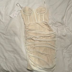 White corset dress